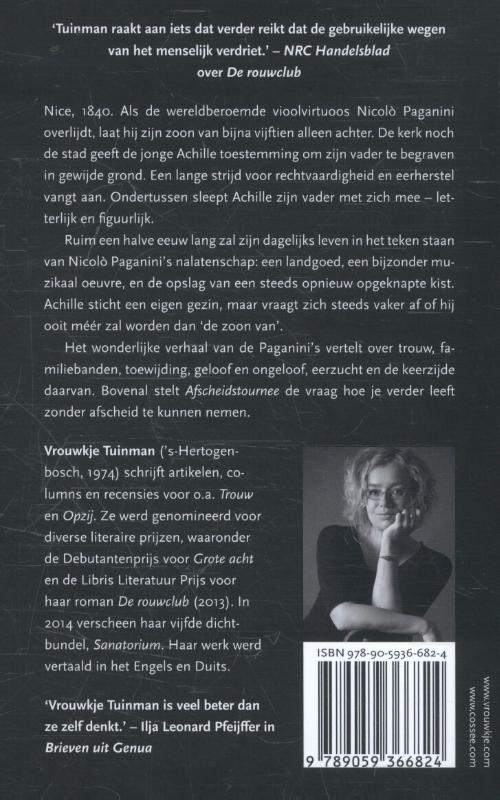Achterkant van Afscheidstournee