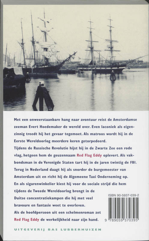 Achterkant van Red Flag Eddy