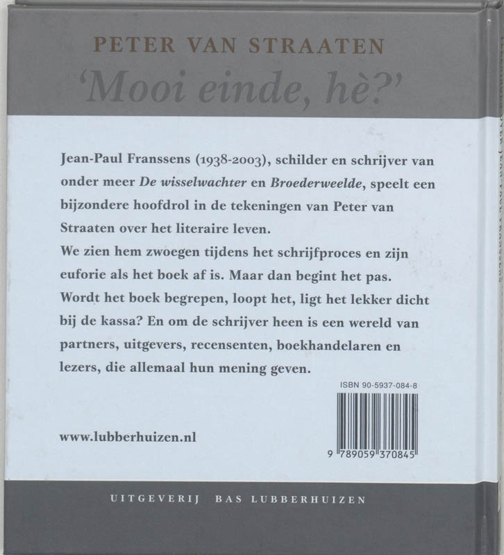 Achterkant van Mooi einde, he?