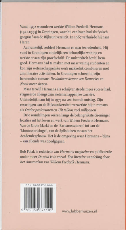 Achterkant van In Groningen was ik van ellende doodgegaan