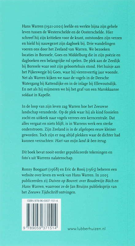 Achterkant van Hart van mijn land ik ben terug