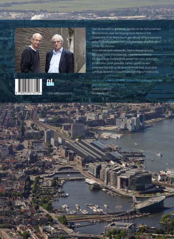 Achterkant van Amsterdam onbewolkt