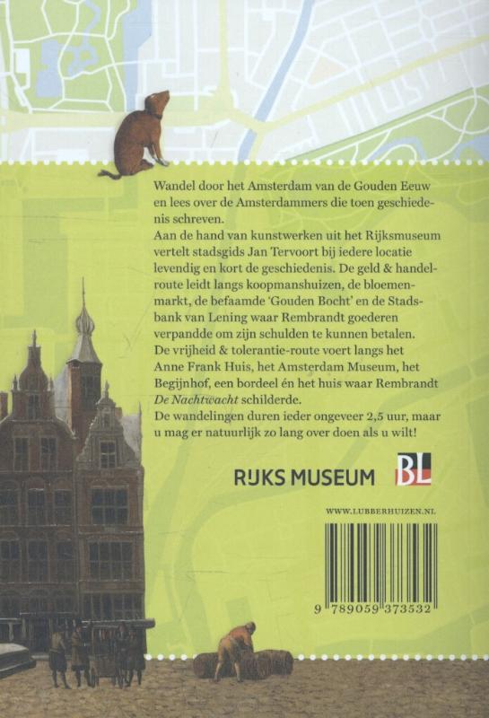 Achterkant van Ontdek Amsterdam met het Rijksmuseum