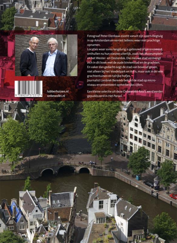 Achterkant van Amsterdam onbewolkt