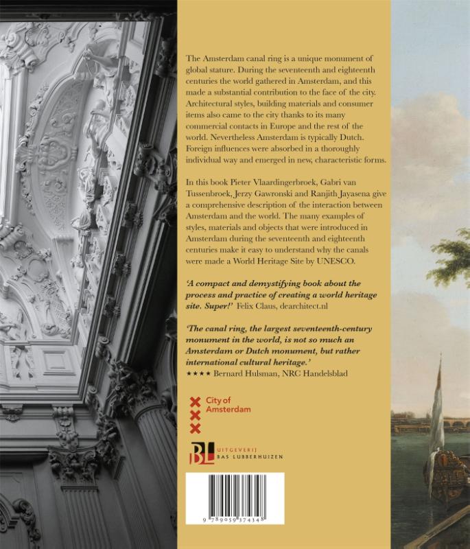 Achterkant van The Amsterdam canals: world heritage