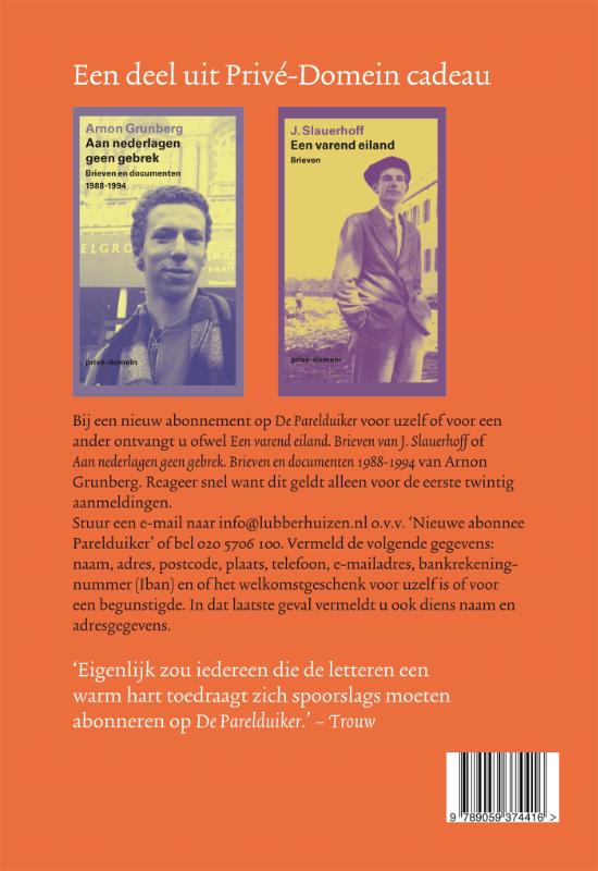Achterkant van De Parelduiker 2016/5