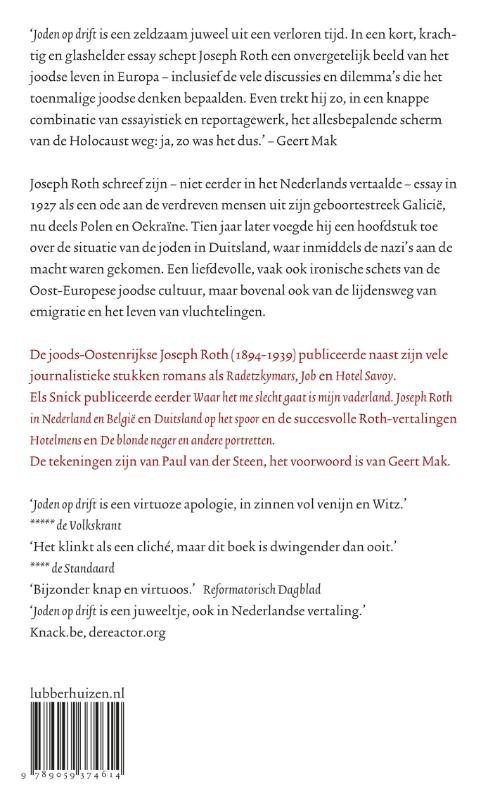 Achterkant van Joden op drift
