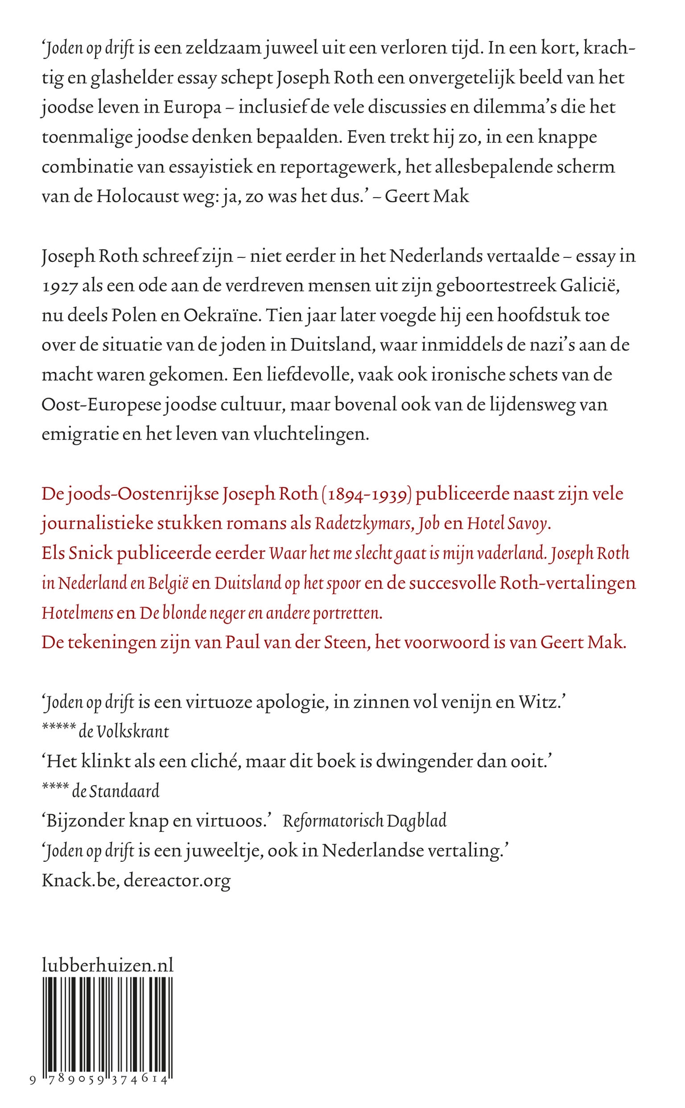 Achterkant van Joden op drift