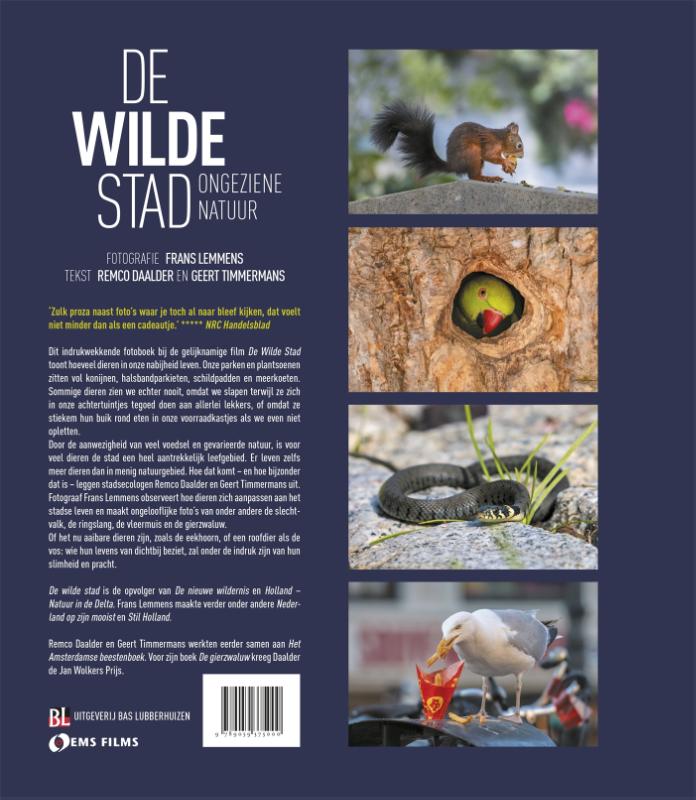 Achterkant van De wilde stad