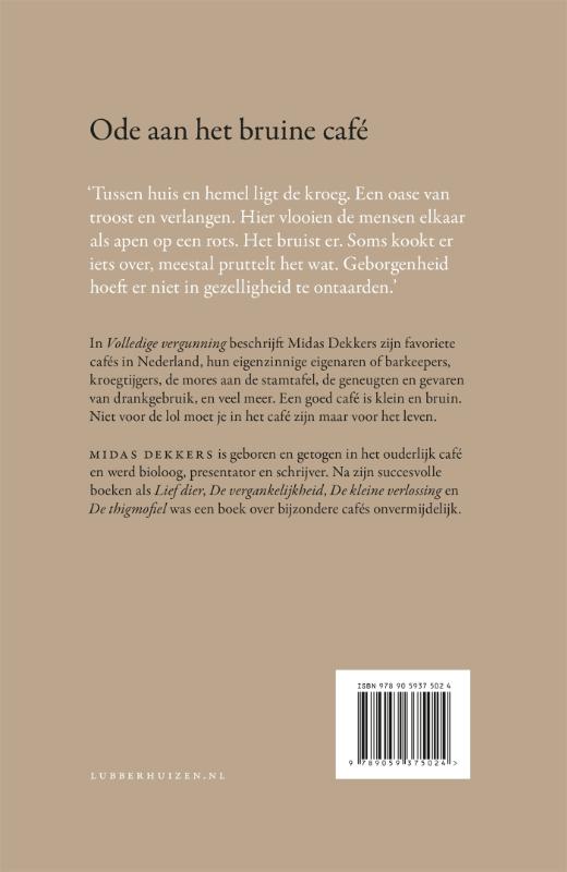 Achterkant van Volledige vergunning