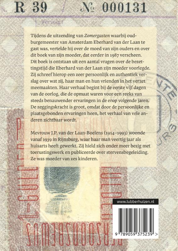 Achterkant van Lieve Eberhard, in antwoord op je vragen