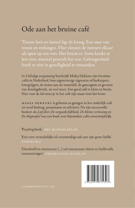 Achterkant van Volledige vergunning