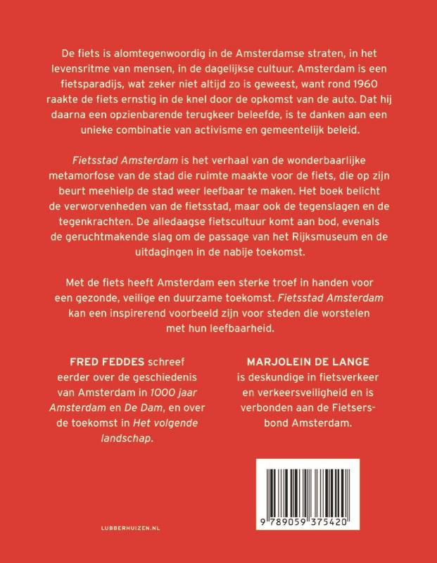 Achterkant van Fietsstad Amsterdam