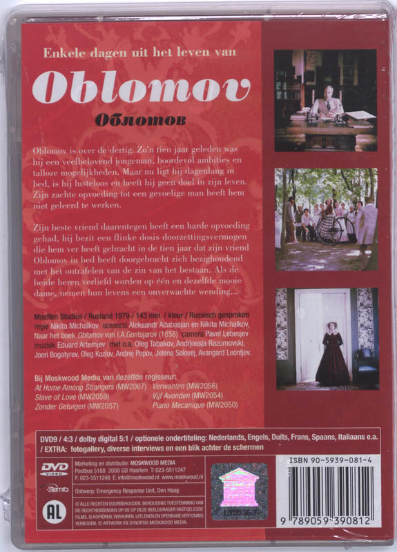 Achterkant van Oblomov