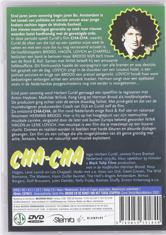 Achterkant van Cha-Cha