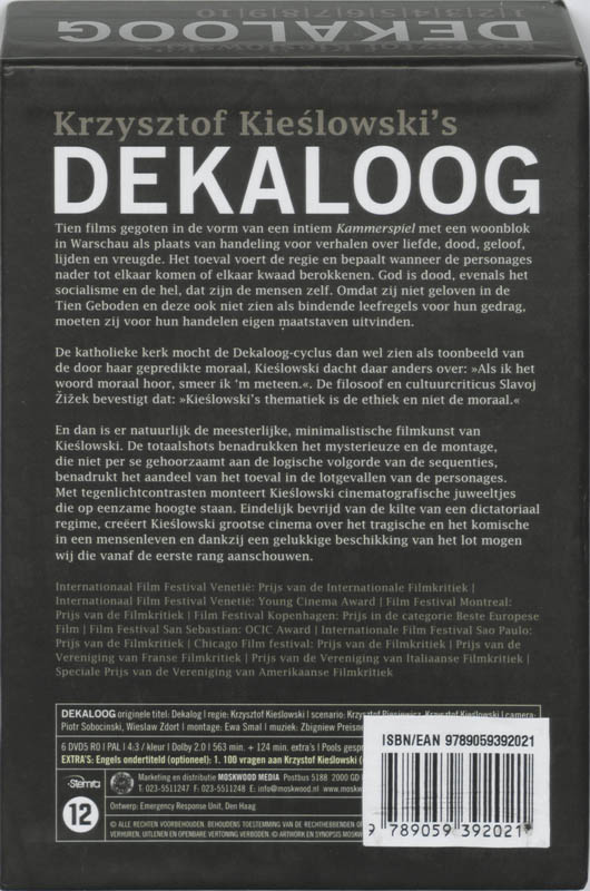 Achterkant van Dekaloog