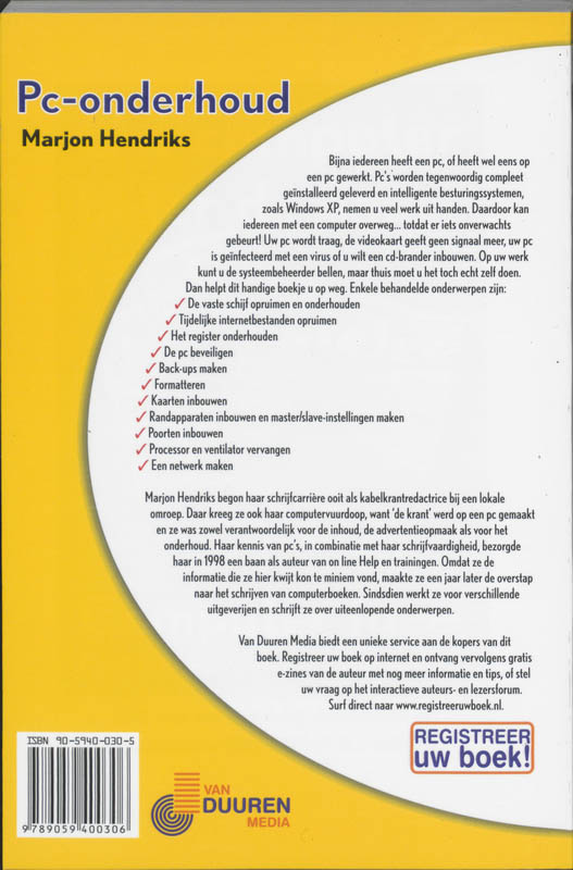 Achterkant van Pc-onderhoud