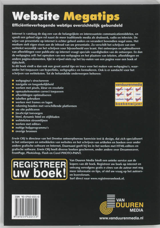 Achterkant van Website Megatips