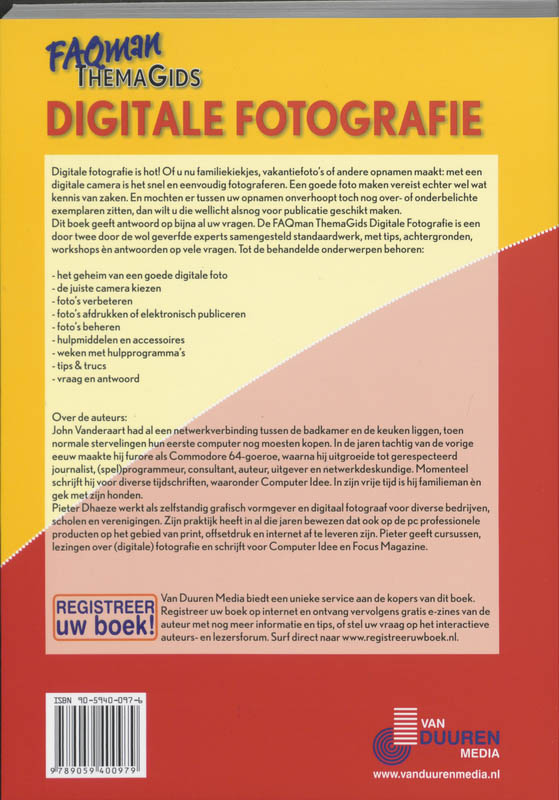 Achterkant van Digitale fotografie