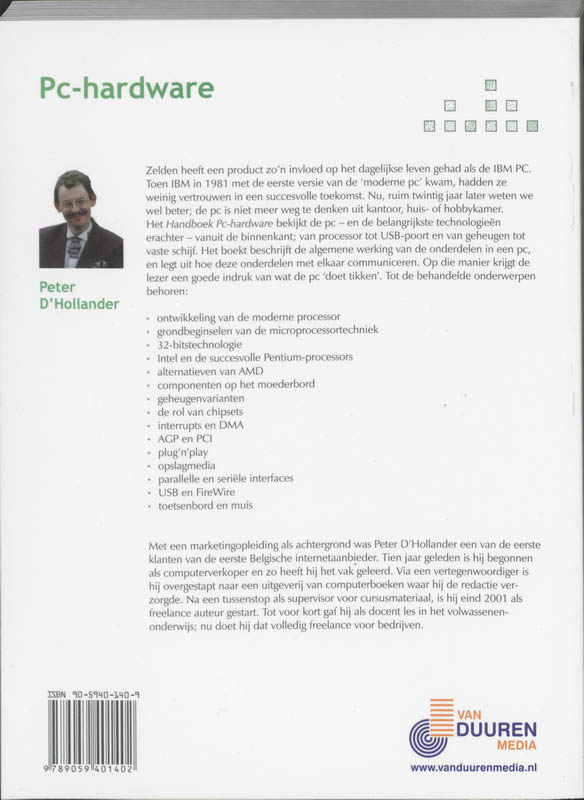 Achterkant van Handboek PC-hardware