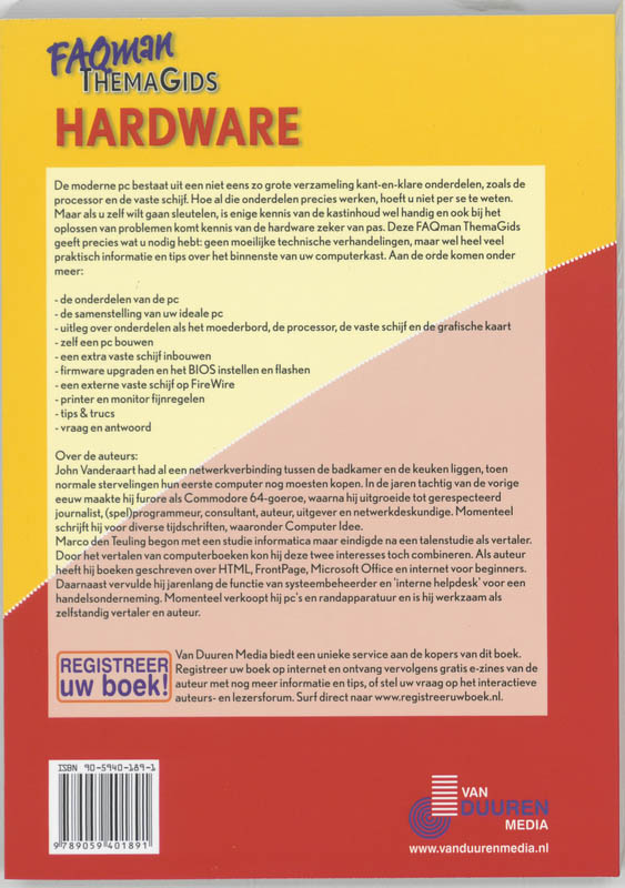 Achterkant van Hardware
