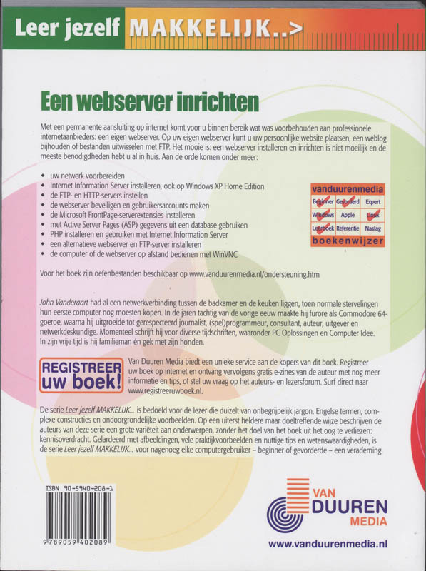 Achterkant van Leer jezelf Makkelijk een eigen webserver inrichten