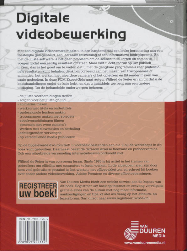 Achterkant van PCM Expertgids Digitale Videobewerking