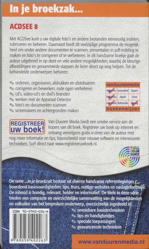 Achterkant van ACDSee in je broekzak