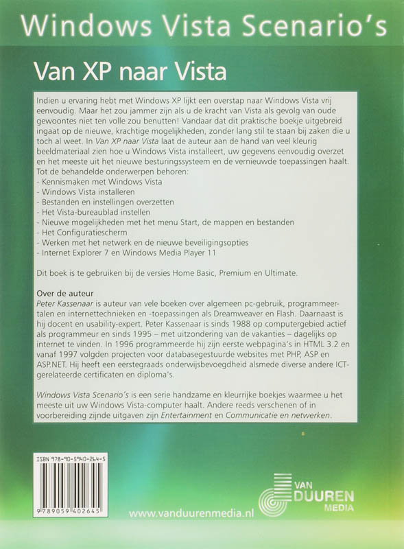 Achterkant van Windows Vista Scenario's: van XP naar Vista
