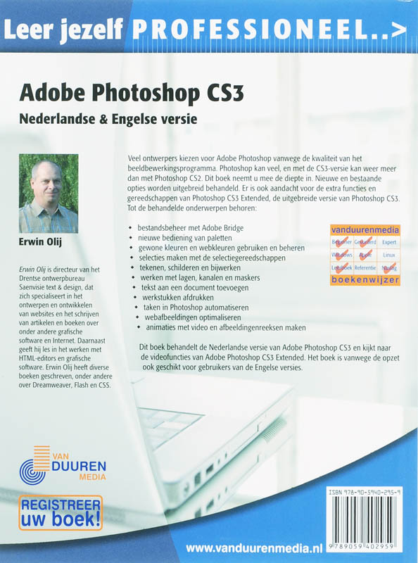 Achterkant van Leer jezelf Professioneel Adobe Photoshop CS3
