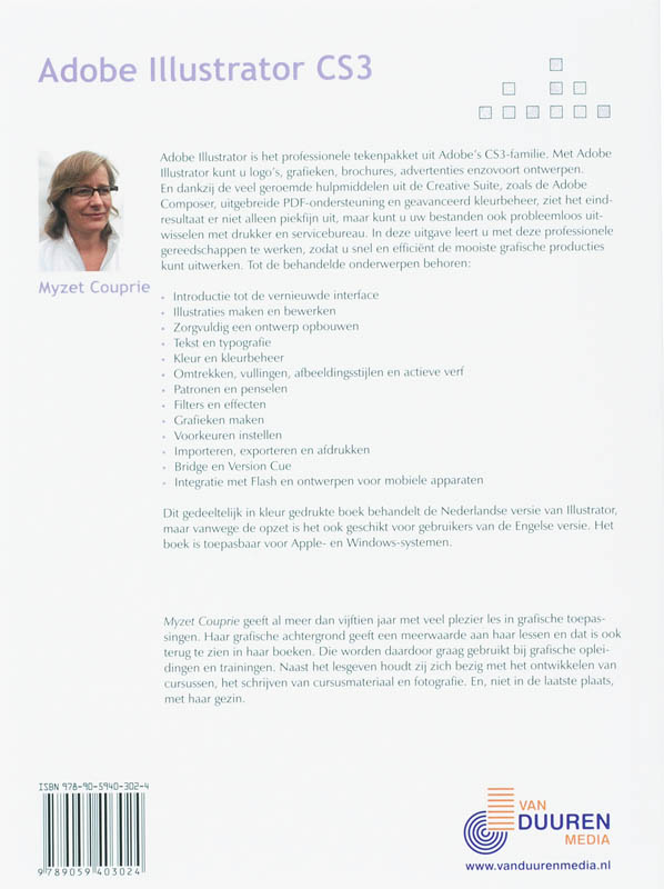 Achterkant van Handboek Adobe Illustrator CS3 NL