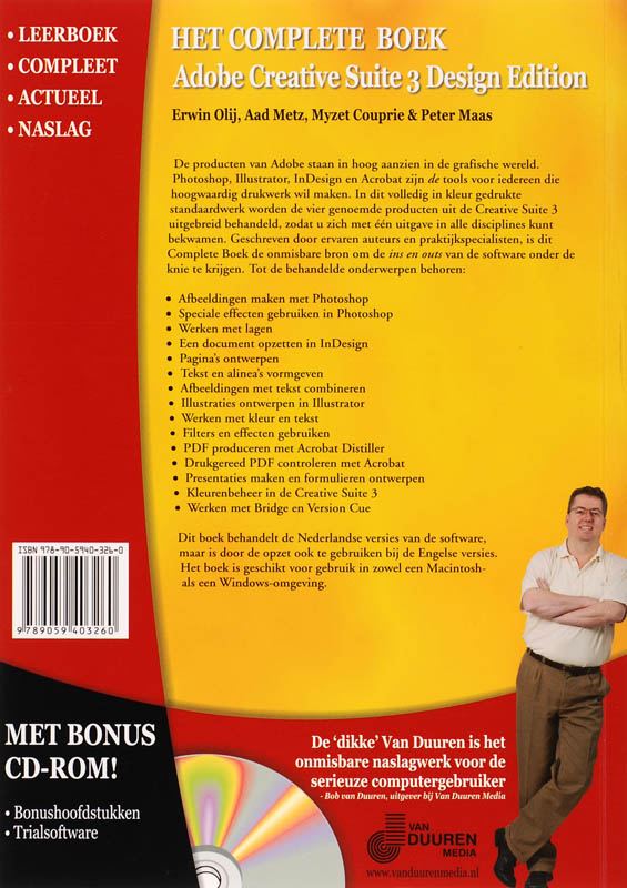Achterkant van Adobe Creative Suite 3 Design Premium
