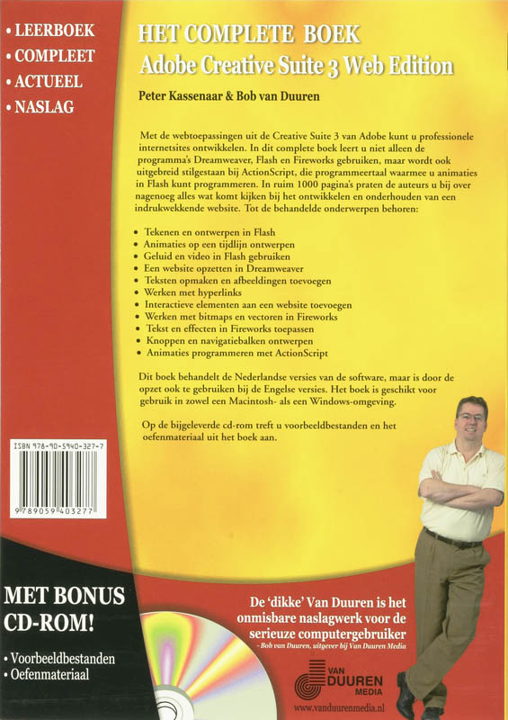 Achterkant van Het Complete Boek: Adobe Creative Suite 3