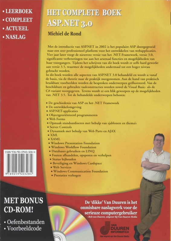 Achterkant van Het Complete Boek ASP 3.0