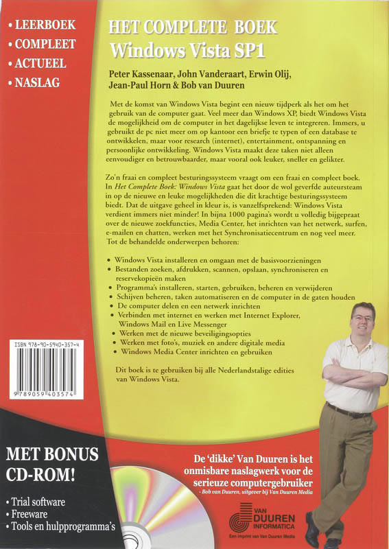 Achterkant van Het Complete Boek: Windows Vista