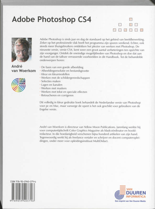 Achterkant van Handboek Adobe Photoshop CS4
