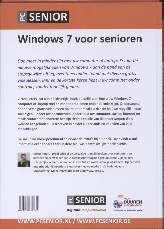 Achterkant van Windows 7 voor senioren