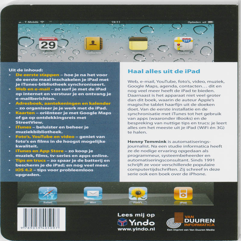 Achterkant van Ontdek de iPad