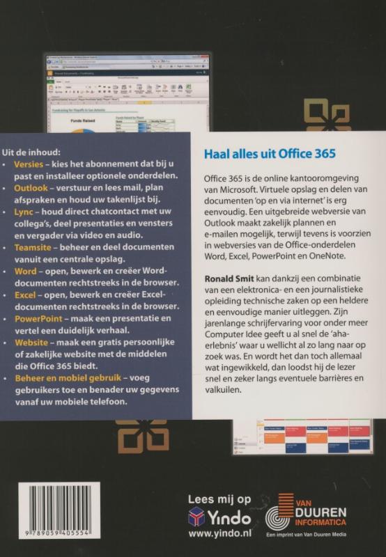 Achterkant van Ontdek Office 365