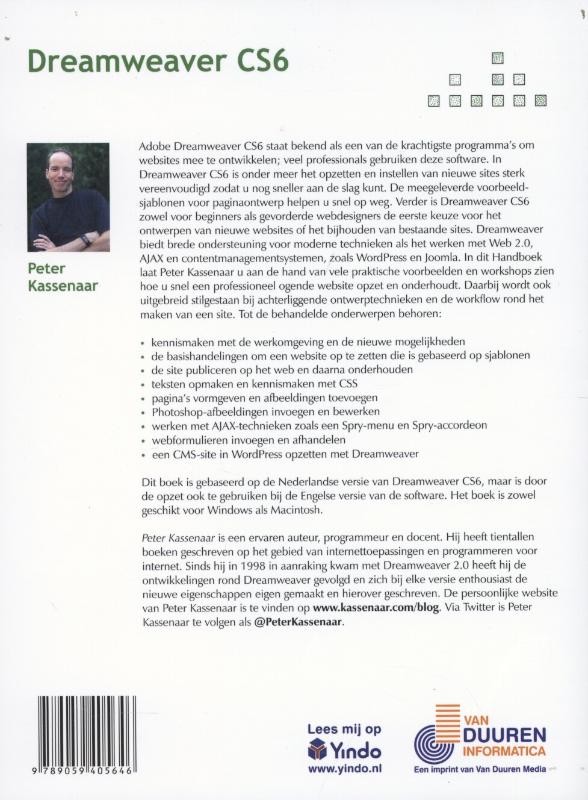 Achterkant van Handboek