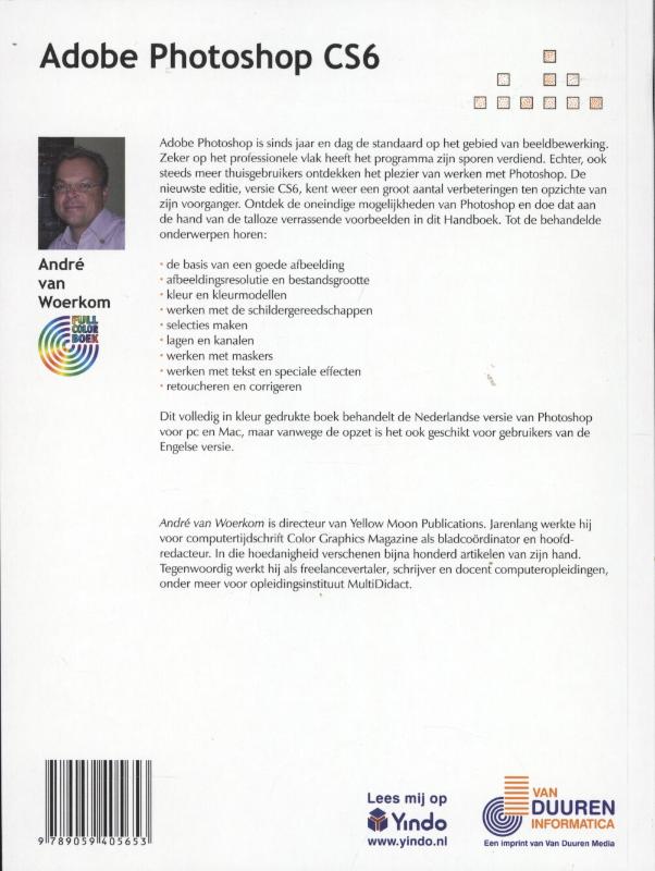 Achterkant van Handboek Photoshop CS6