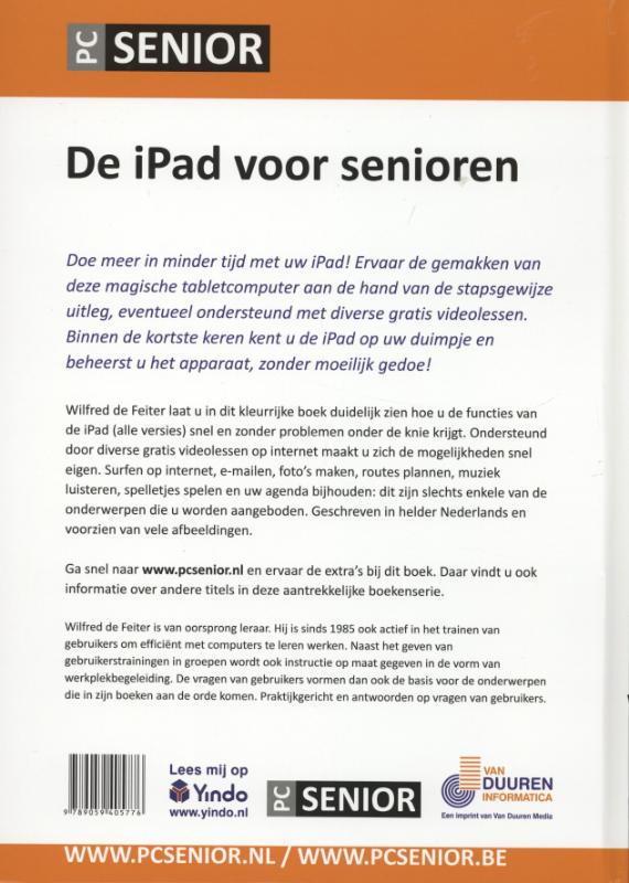 Achterkant van De iPad voor senioren