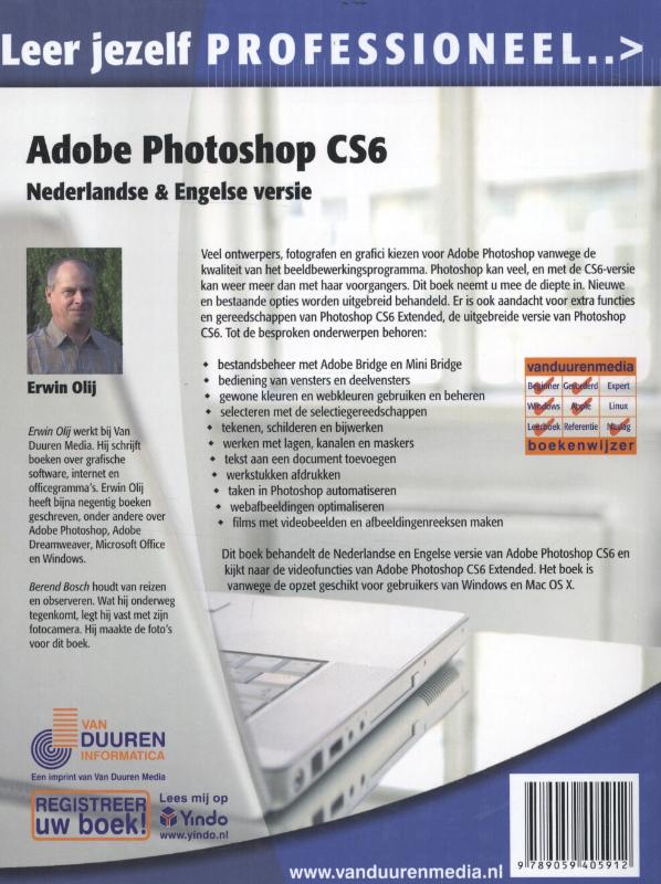 Achterkant van Adobe Photoshop CS6 (N-E)