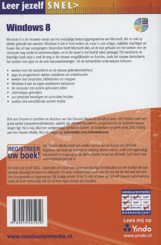 Achterkant van Leer jezelf snel... Windows 8