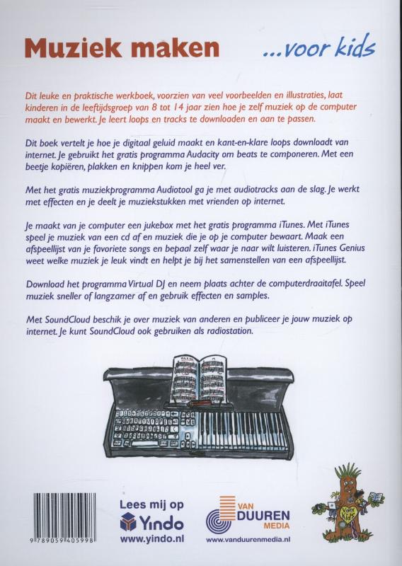 Achterkant van Muziek maken... Voor kids