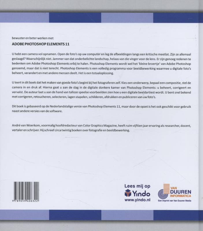Achterkant van Werken met Adobe Photoshop Elements 11
