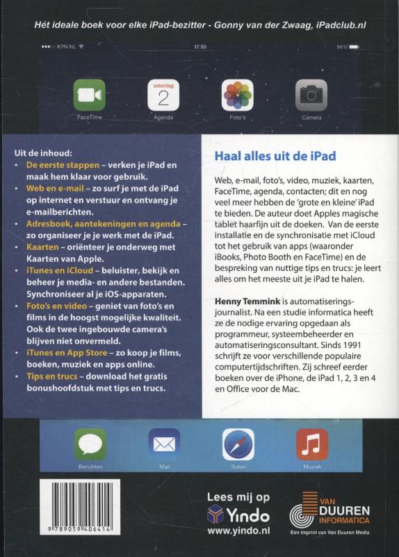 Achterkant van Ontdek de iPad