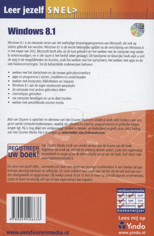 Achterkant van Windows 8.1