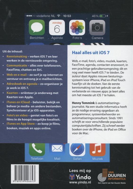 Achterkant van Ontdek iOS 7
