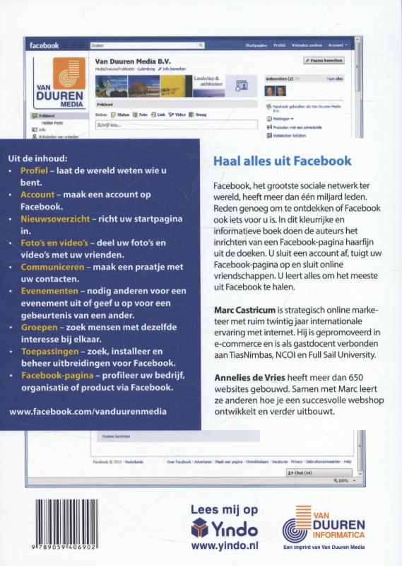 Achterkant van Facebook